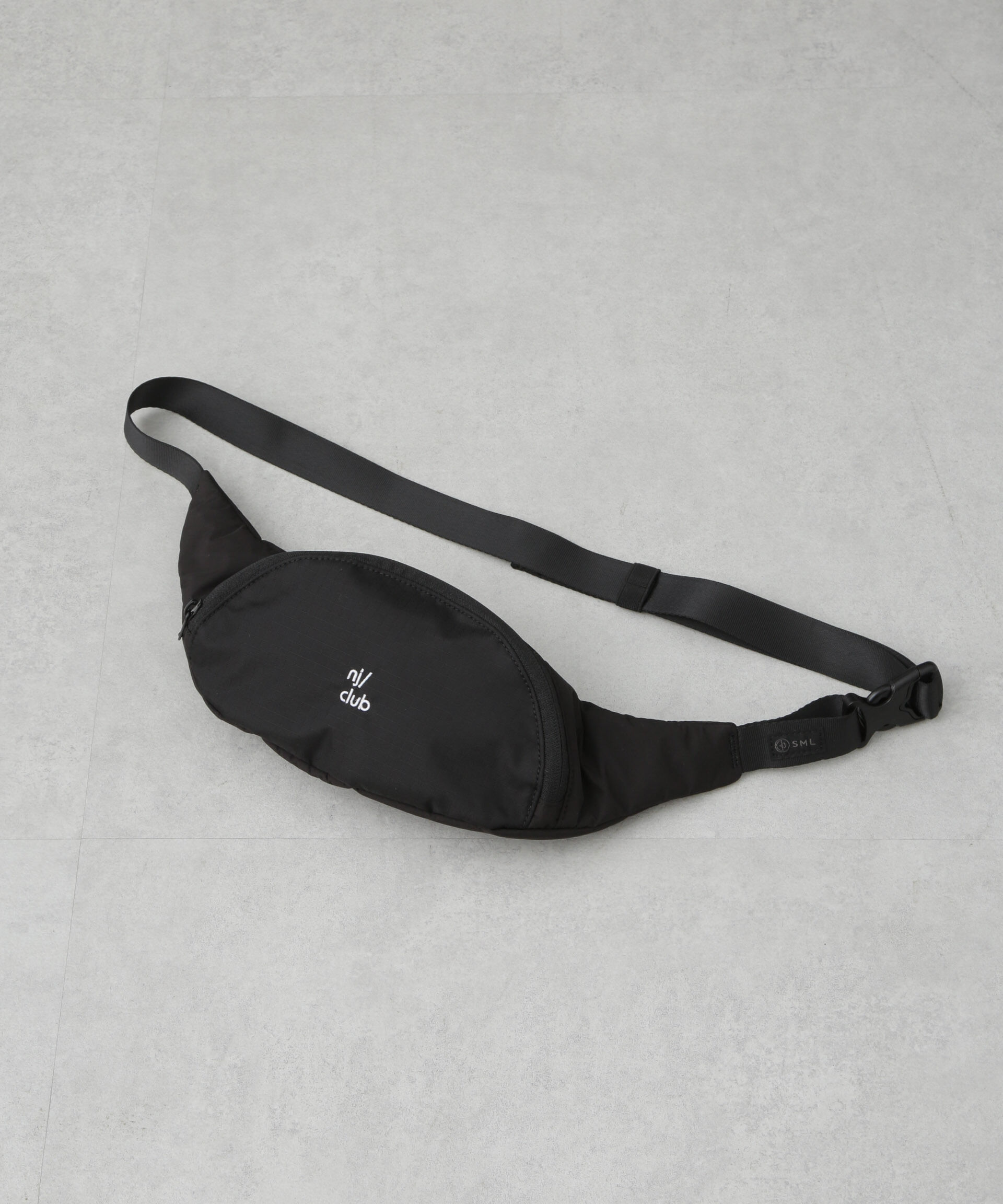 nano･universe「｢NJ/CLUB｣ SML別注ウエストポーチ」|ショルダー・メッセンジャー|ブラック