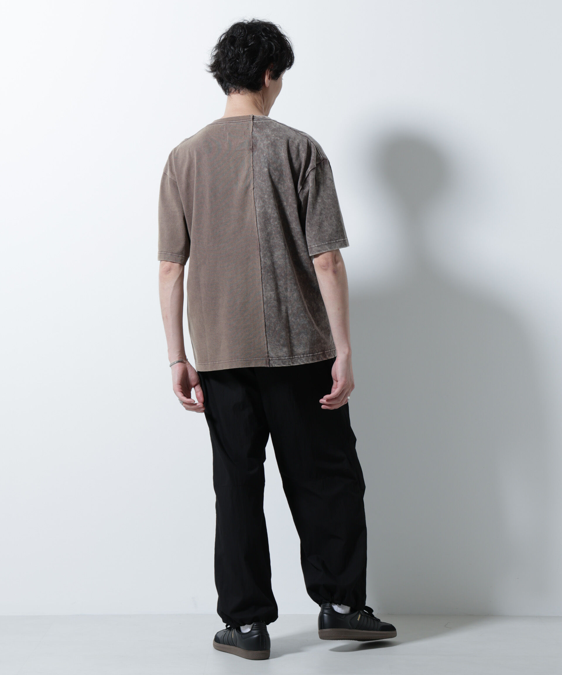 nano･universe「｢A-C-Z｣2トーンピグメントTシャツ 半袖」|Tシャツ・カットソー|