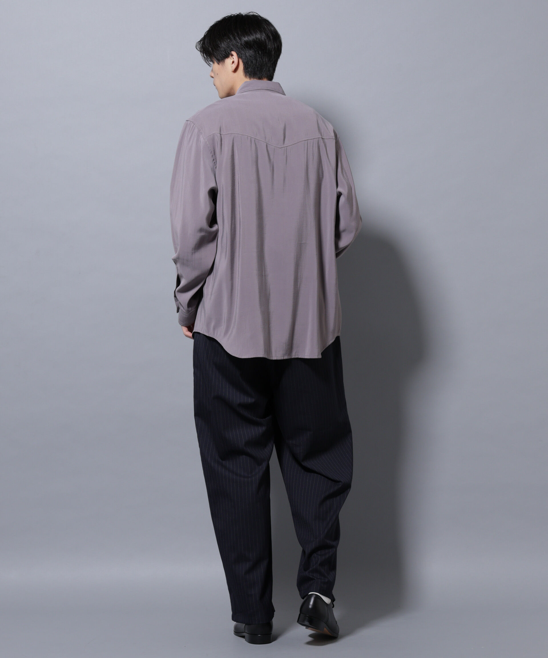 nano･universe「ヴィンテージライクレーヨンフィブリルシャツ」|シャツ・ブラウス|