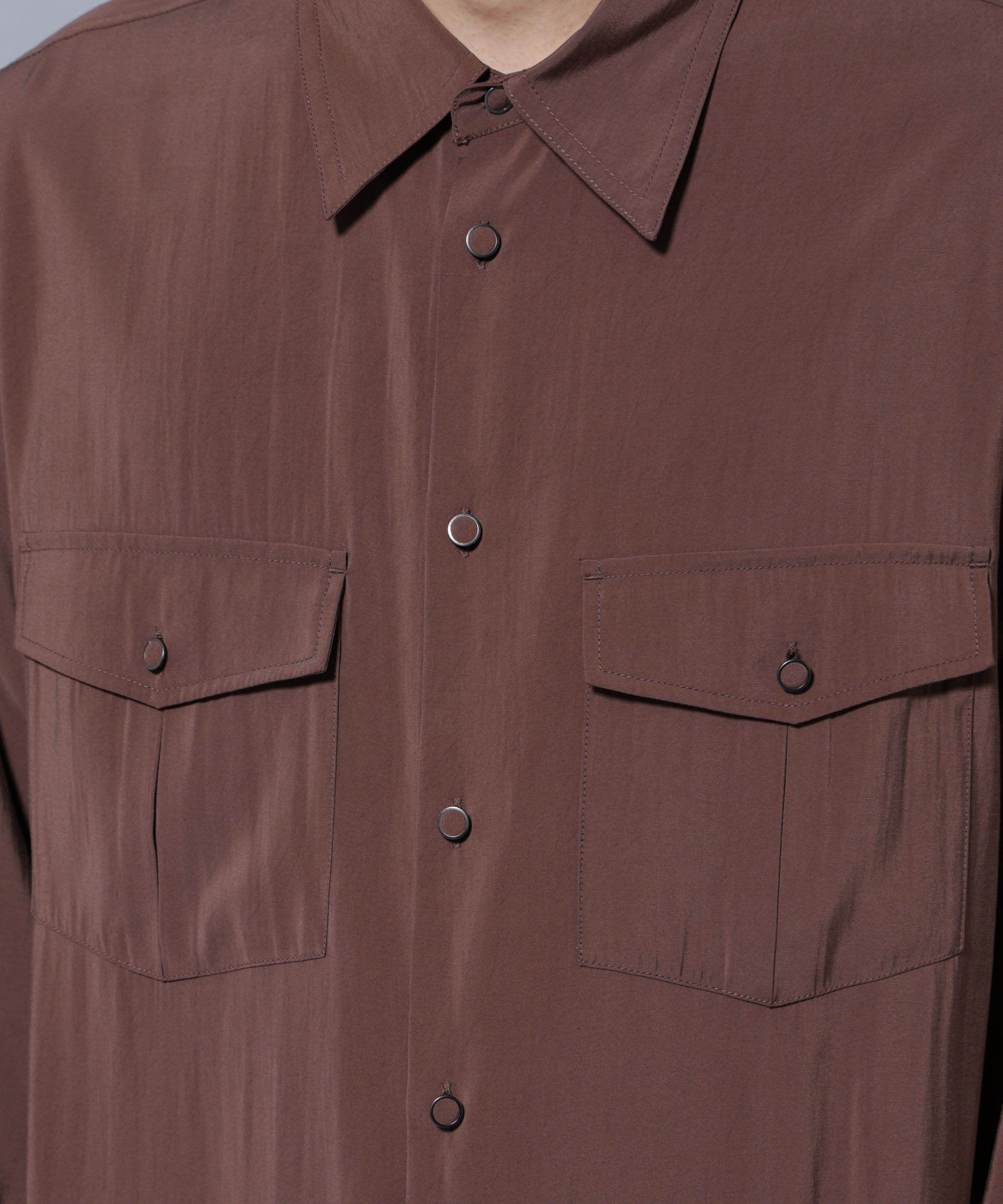 nano･universe「ヴィンテージライクレーヨンフィブリルシャツ」|シャツ・ブラウス|