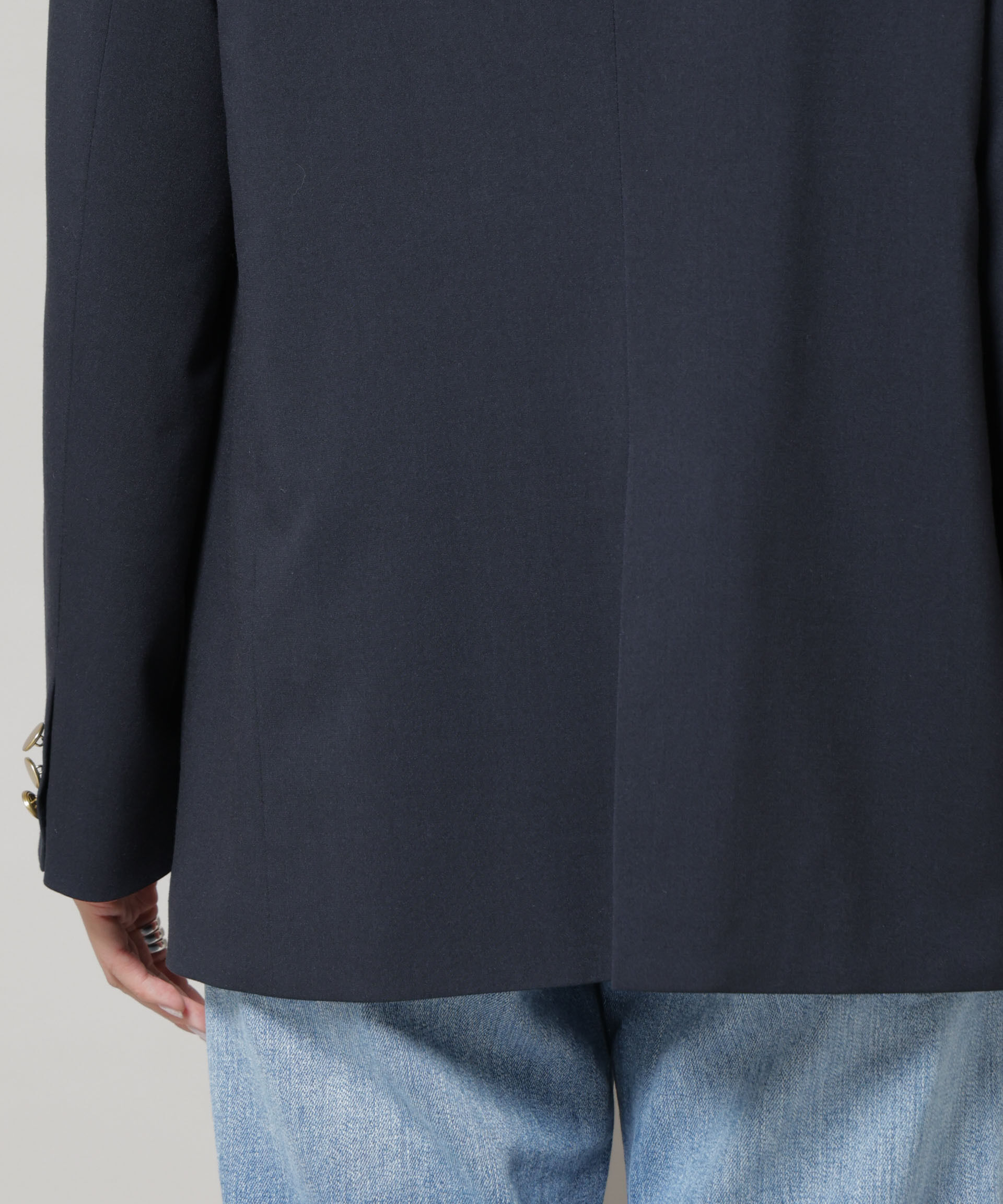 nano･universe「ドライウェザーストレッチダブルジャケット(セットアップ可)」|テーラードジャケット|