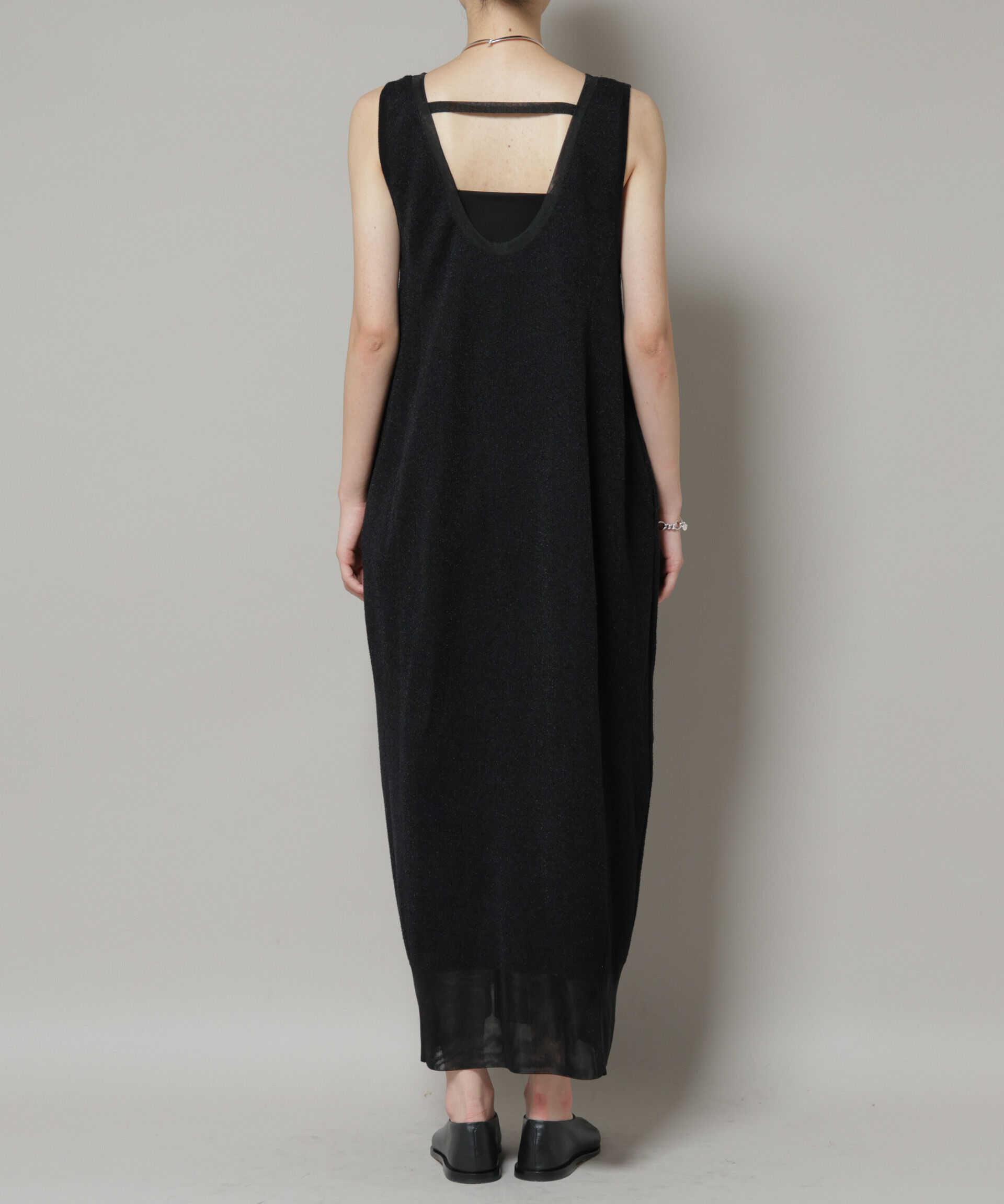 nano･universe「モール接結Uネックフォルムワンピース」|ワンピース|