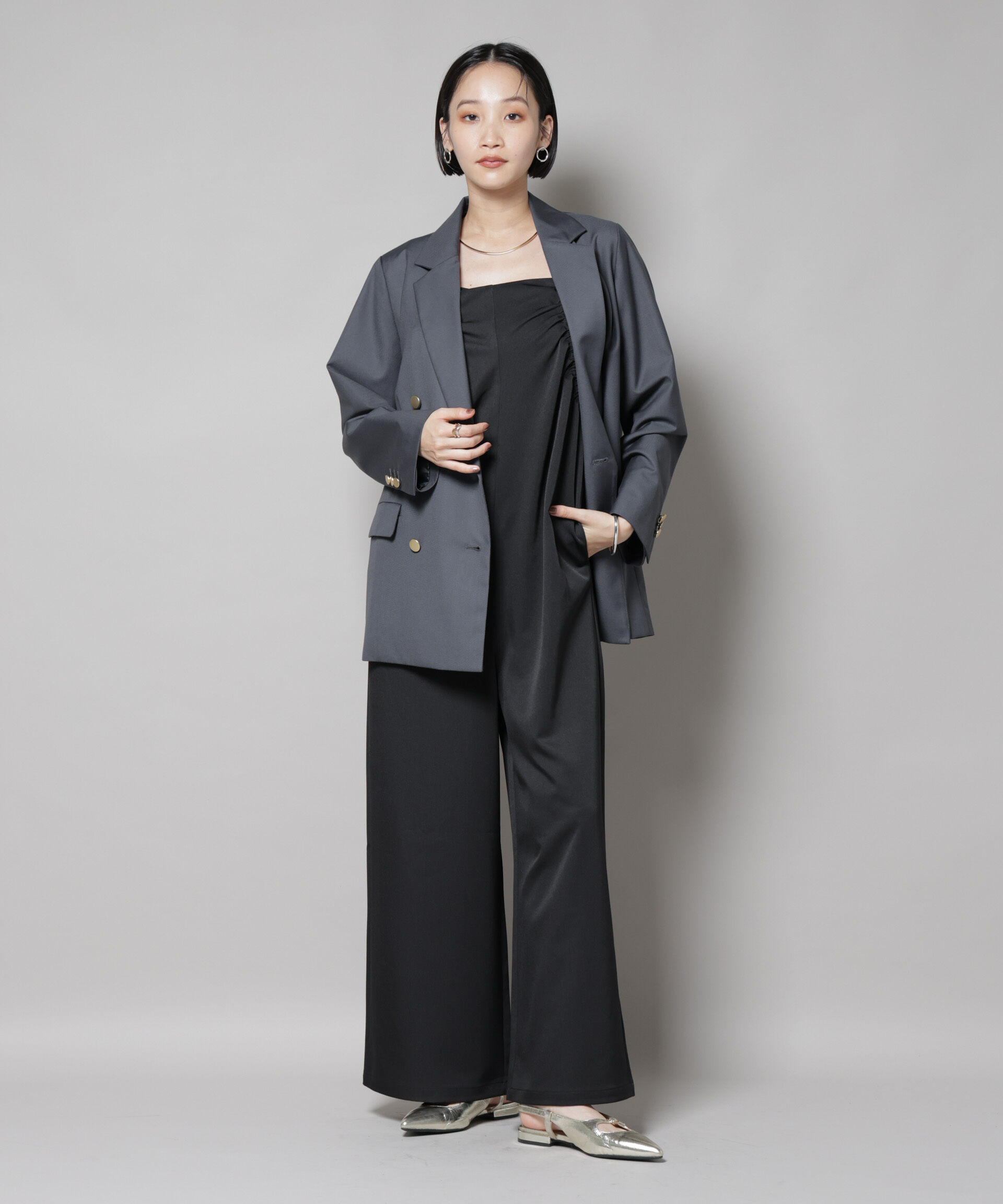 nano･universe「ダブルブレストジャケット」|テーラードジャケット|