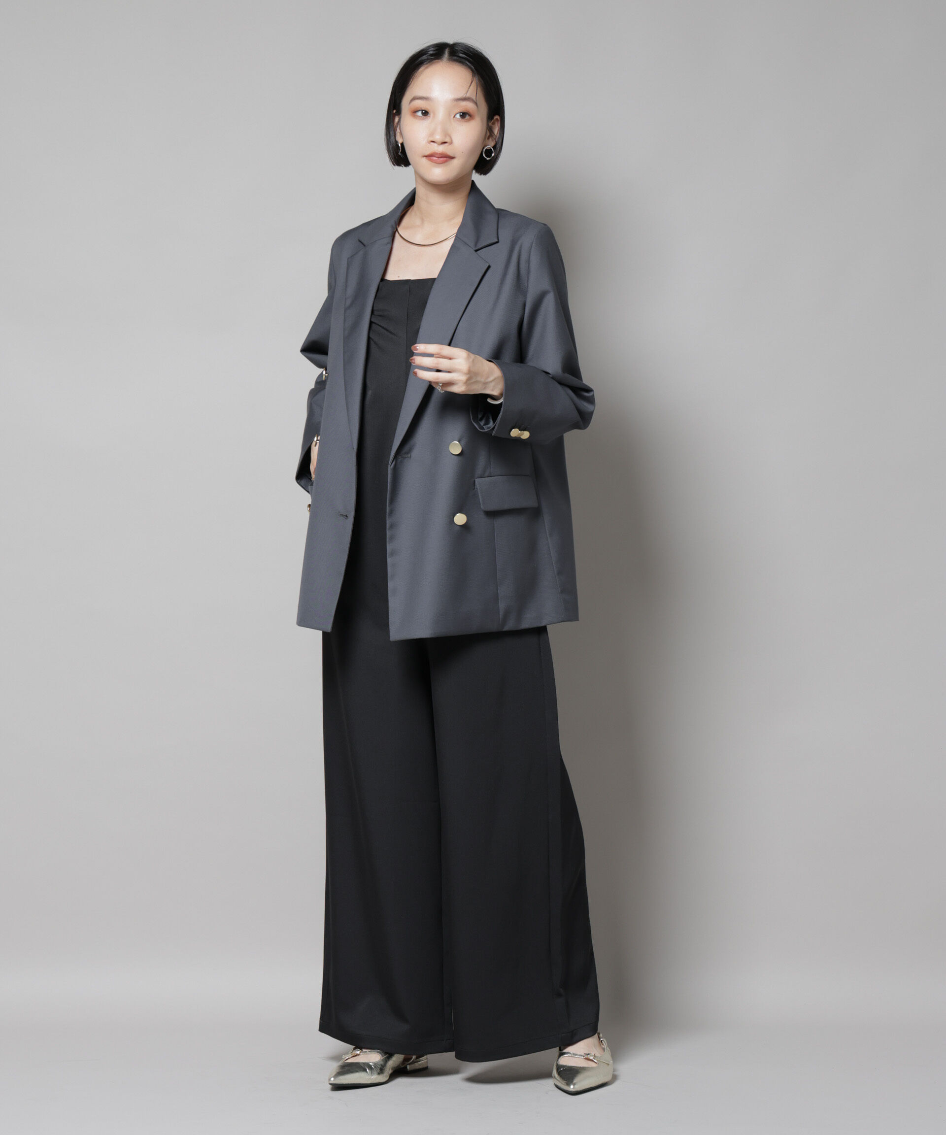 nano･universe「ダブルブレストジャケット」|テーラードジャケット|