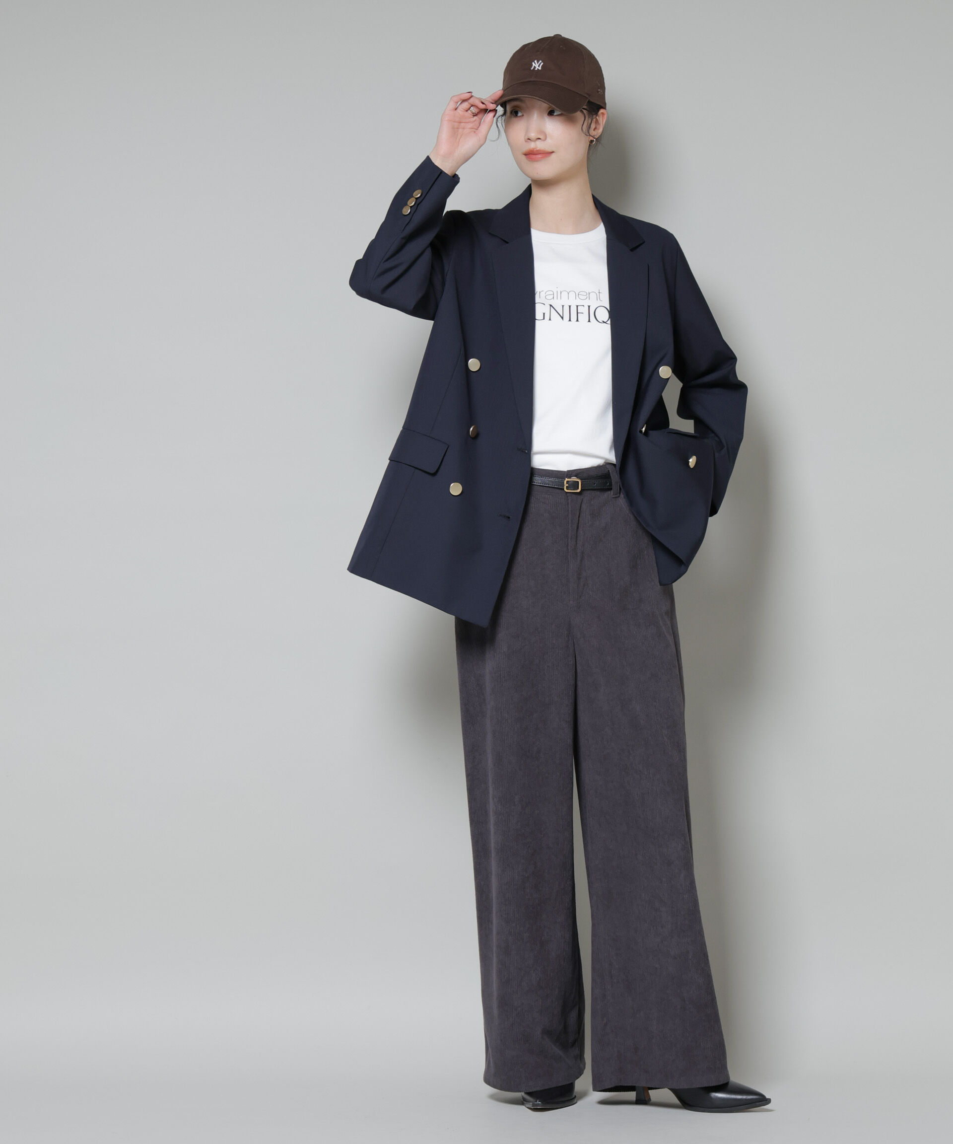 nano･universe「ダブルブレストジャケット」|テーラードジャケット|