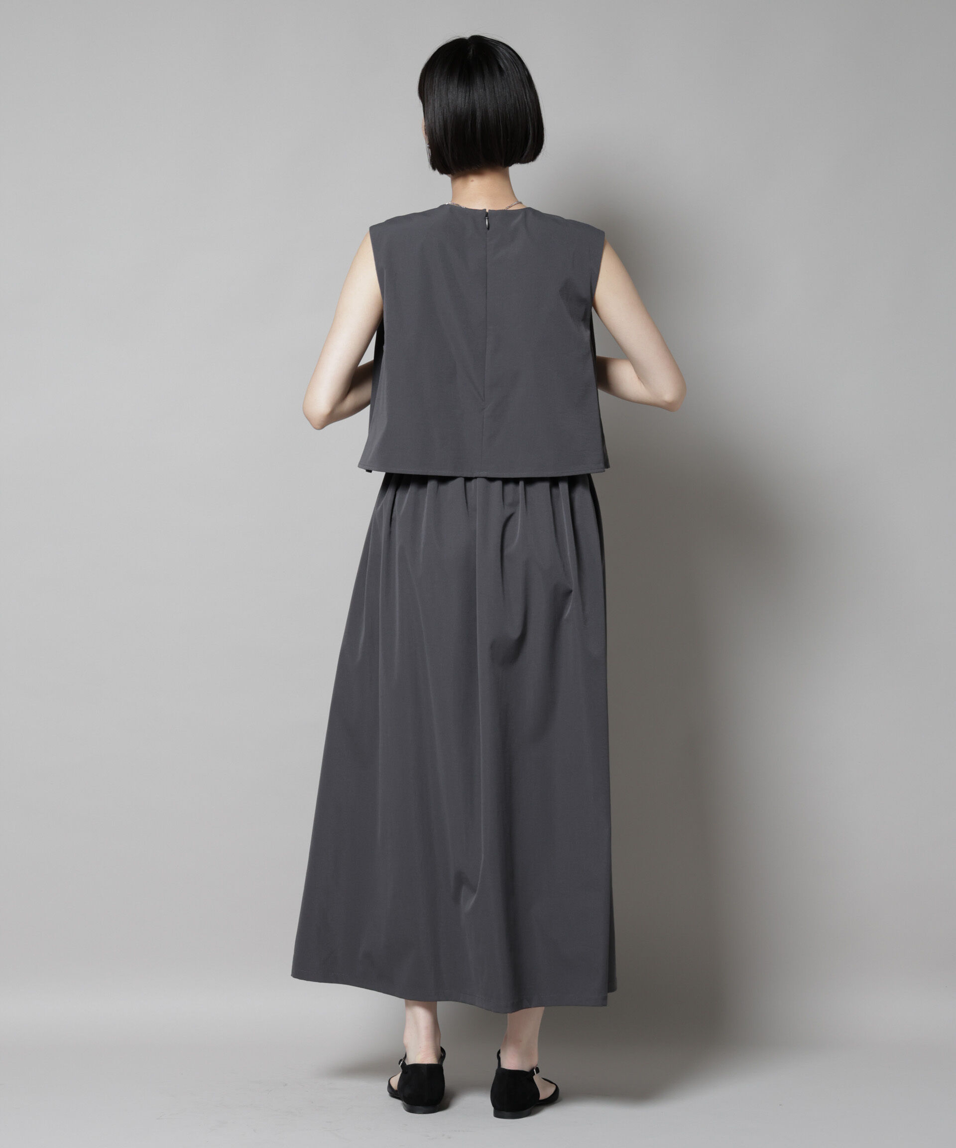 nano･universe「セットアップ風ノースリーブワンピース」|ワンピース|