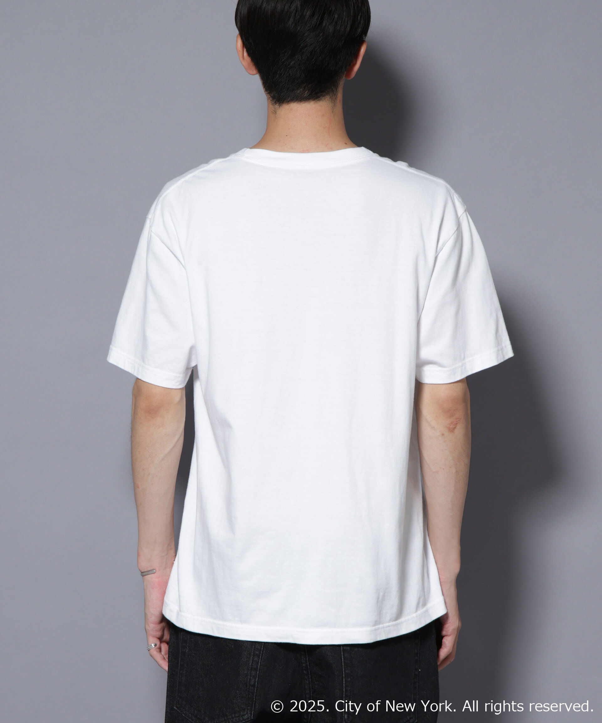 nano･universe「別注GOOD ROCK SPEED NYC シルバー箔プリントTシャツ」|Tシャツ・カットソー|