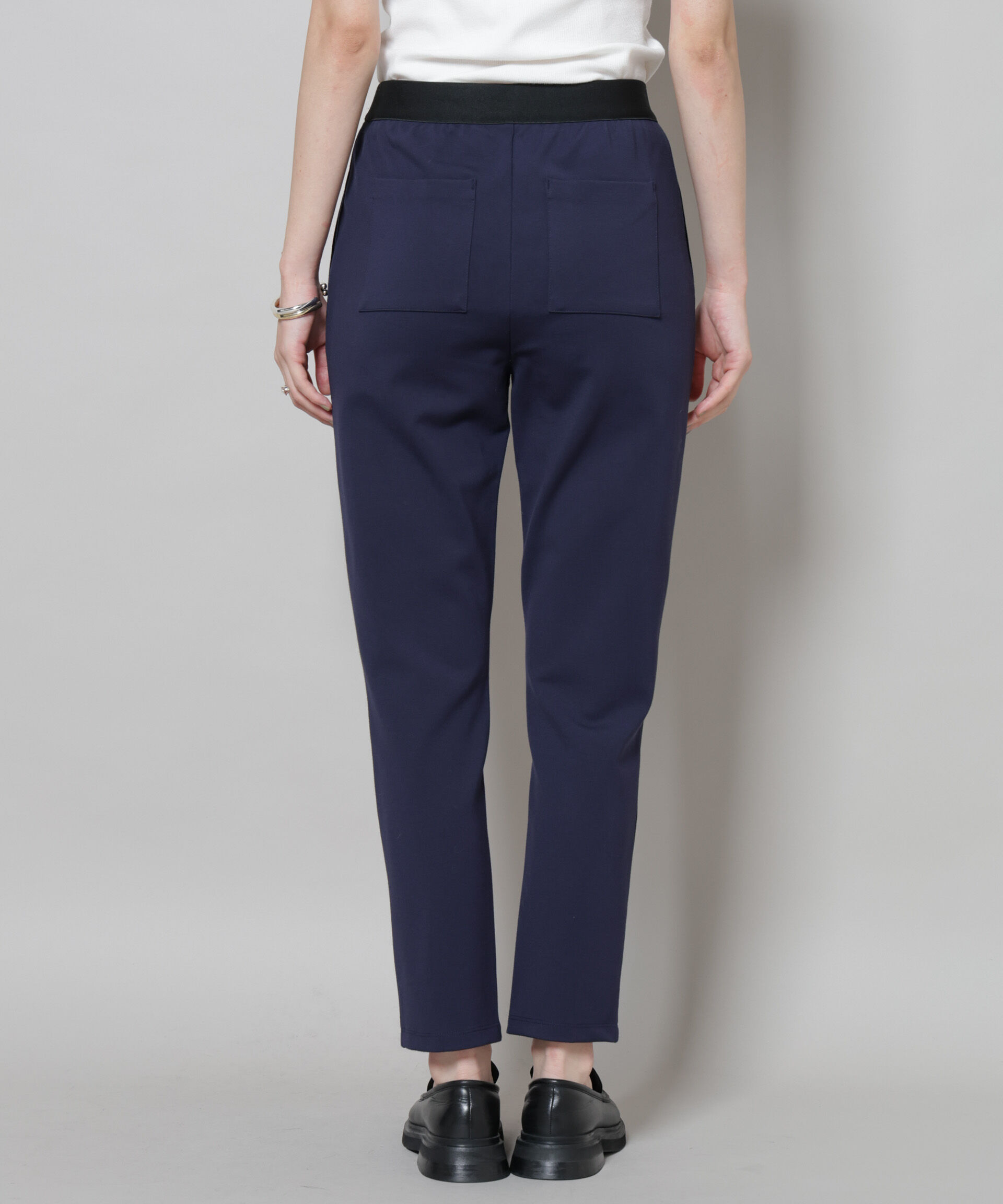 nano･universe「ピンタックポンチスリムパンツ」|チノ|