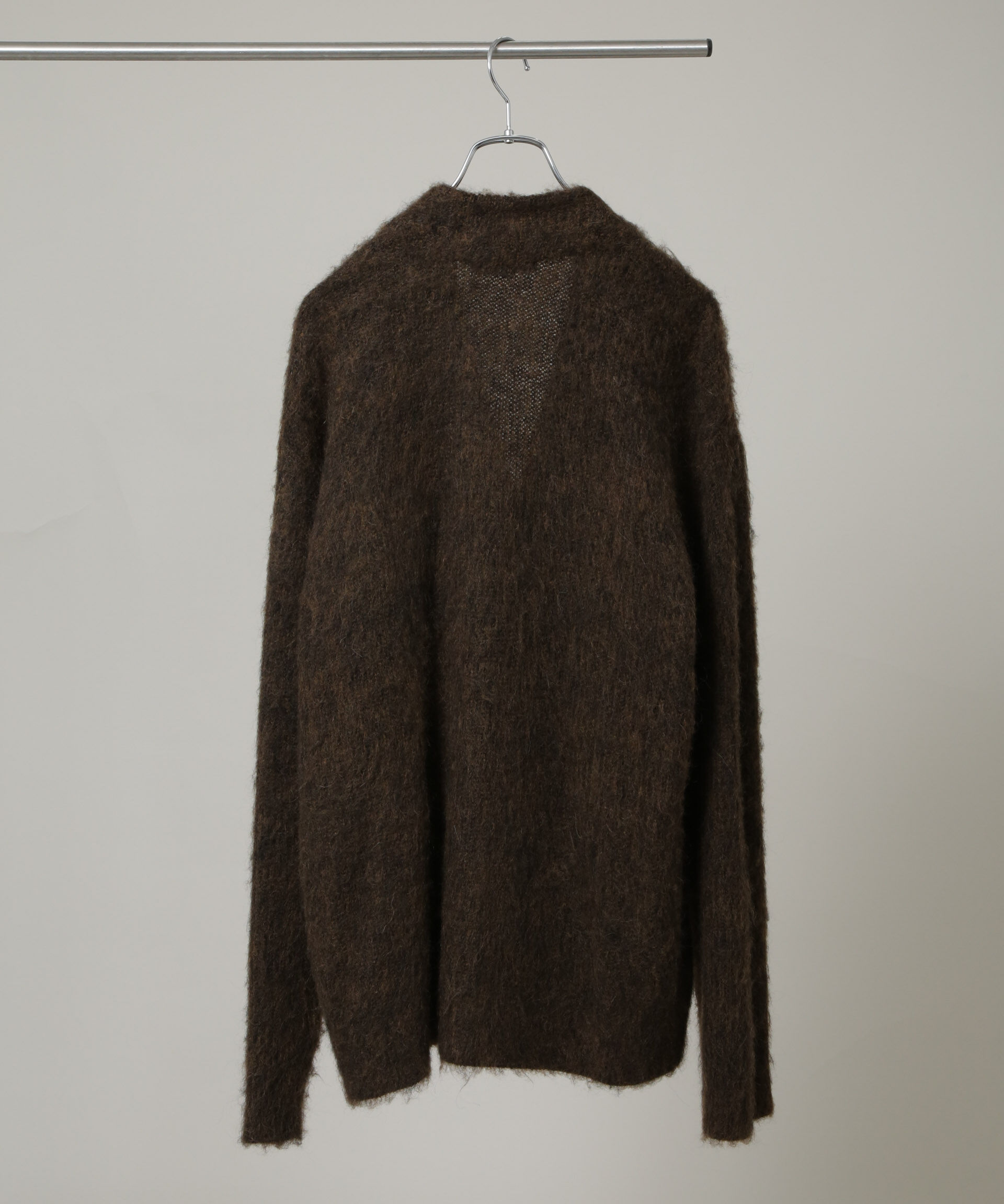 nano･universe「｢HOTEL PALACE｣ フライフロントミックスシャギーカーディガン」|ニット・セーター|