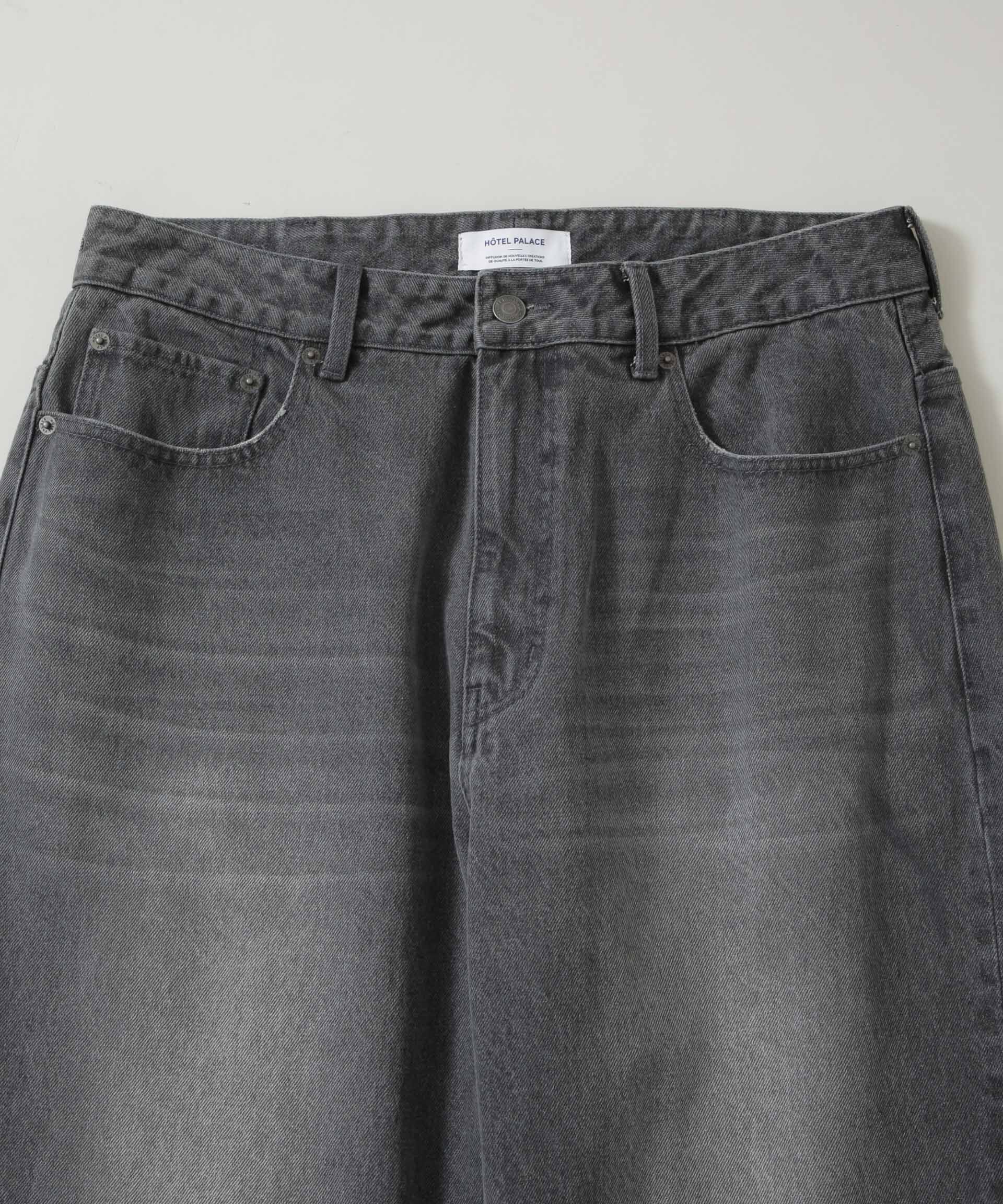 nano･universe「｢HOTEL PALACE｣ フェードデニム ルーズシルエットパンツ」|チノ|