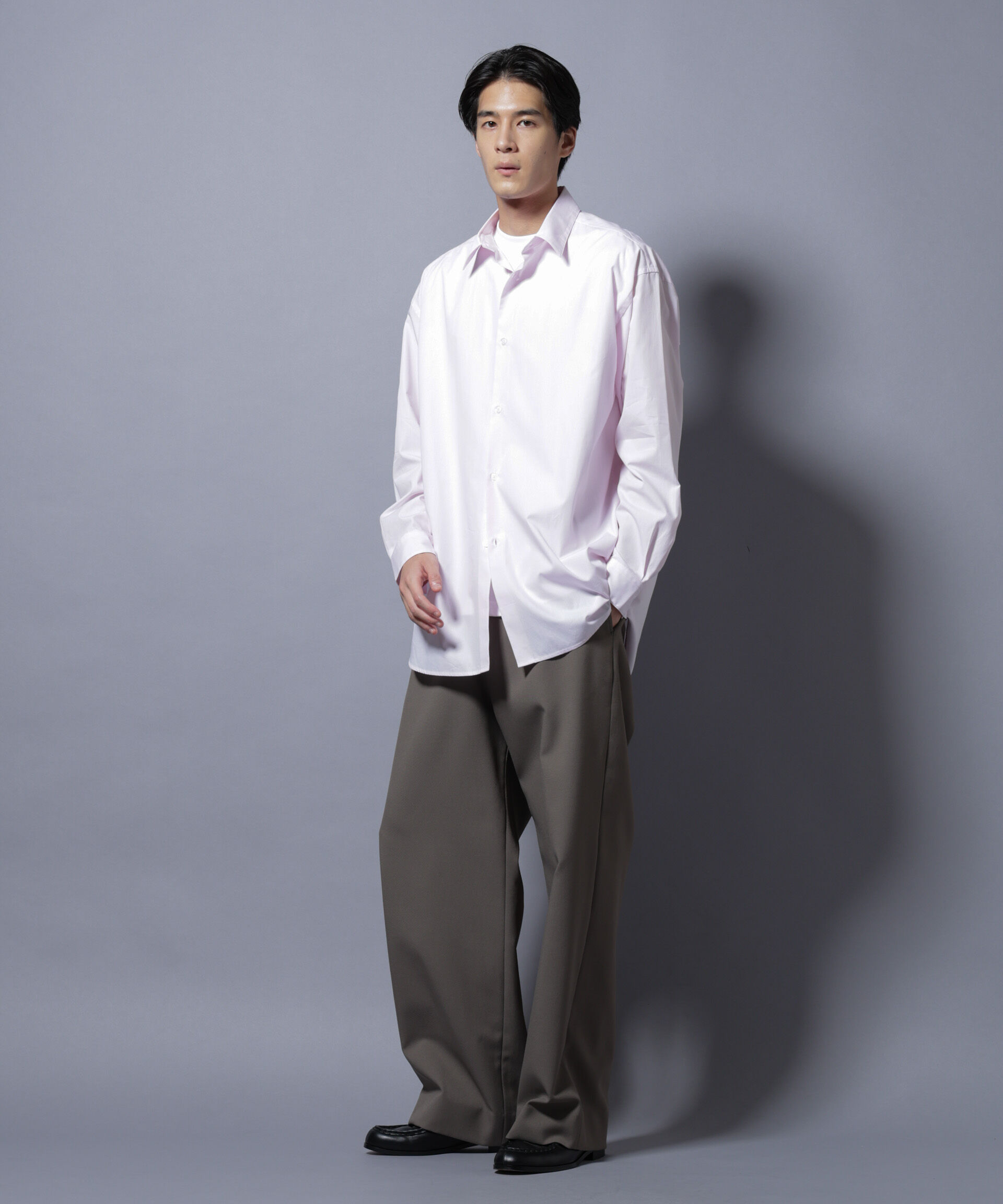 nano･universe「｢SIDOGRAS-SIDOPOPEL｣ マイクロストライプシャツ」|シャツ・ブラウス|