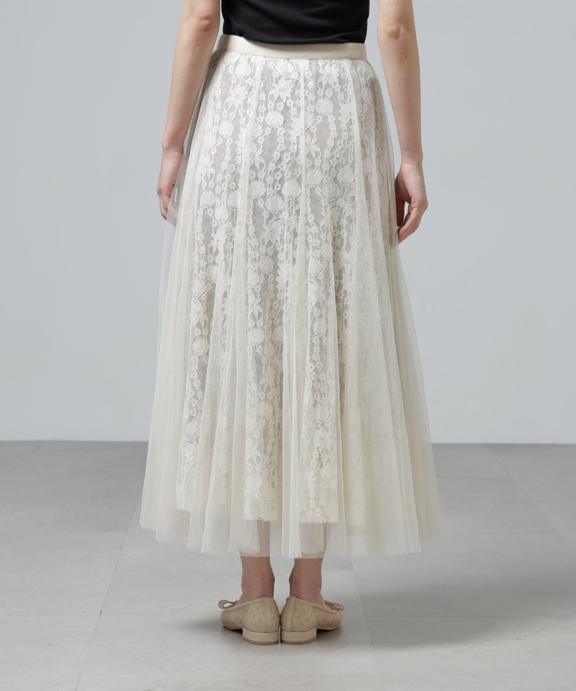 nano･universe「CHOKLATE PARIS/チュールレーススカート」|スカート|