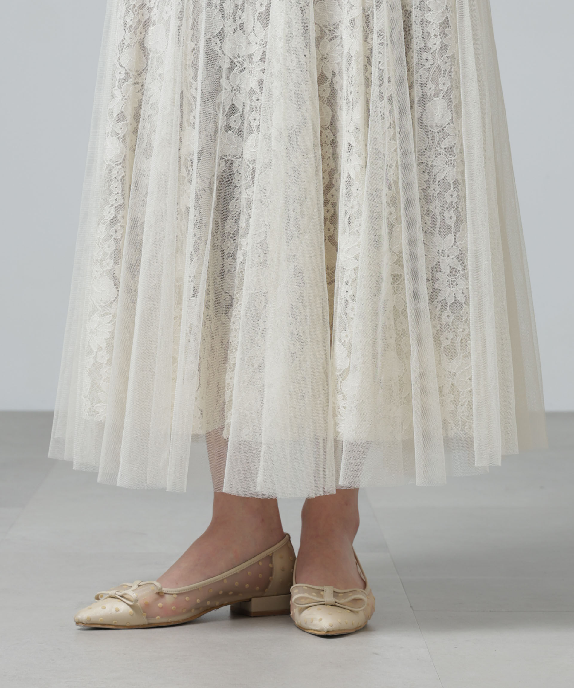 nano･universe「CHOKLATE PARIS/チュールレーススカート」|スカート|