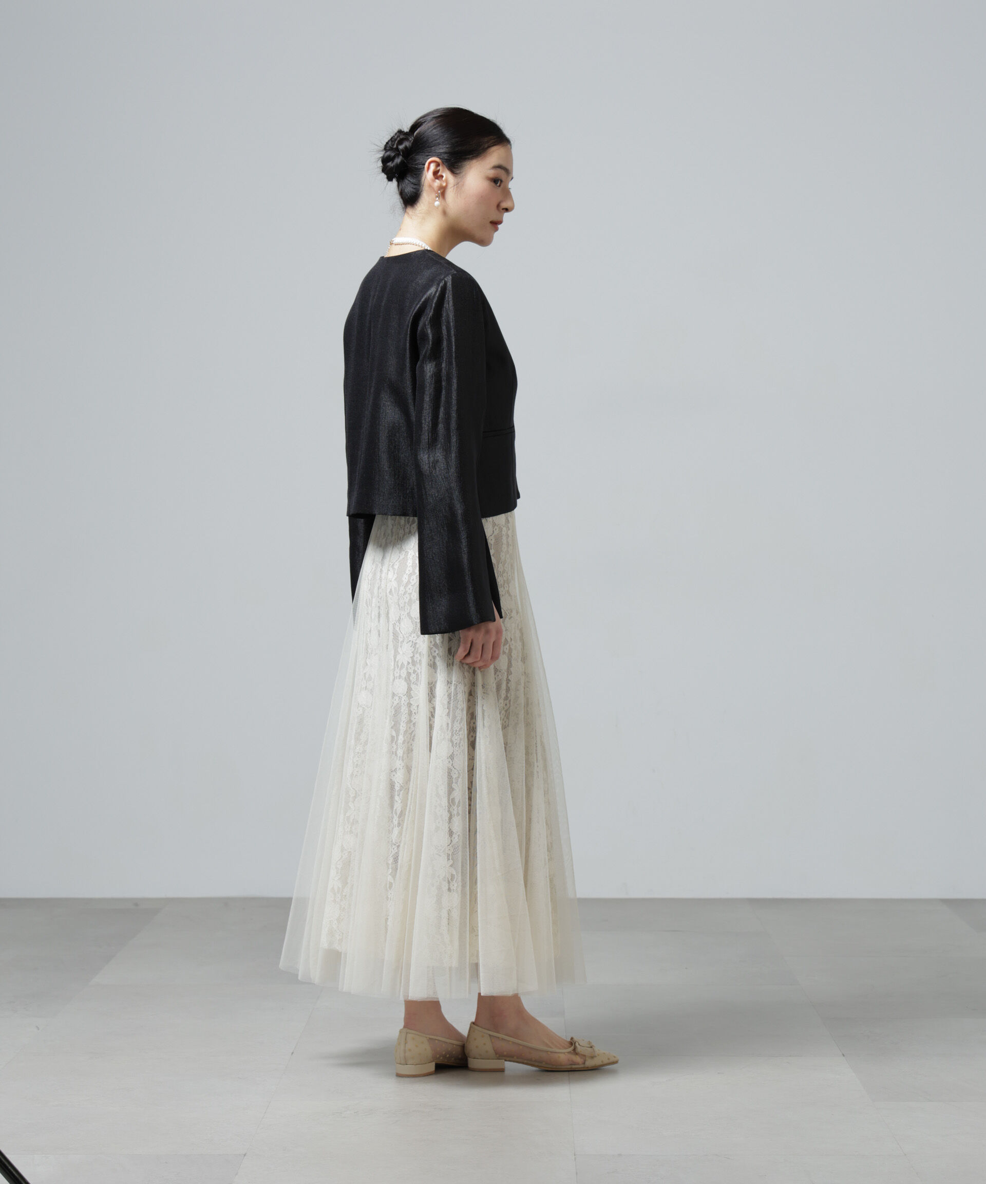 nano･universe「CHOKLATE PARIS/チュールレーススカート」|スカート|