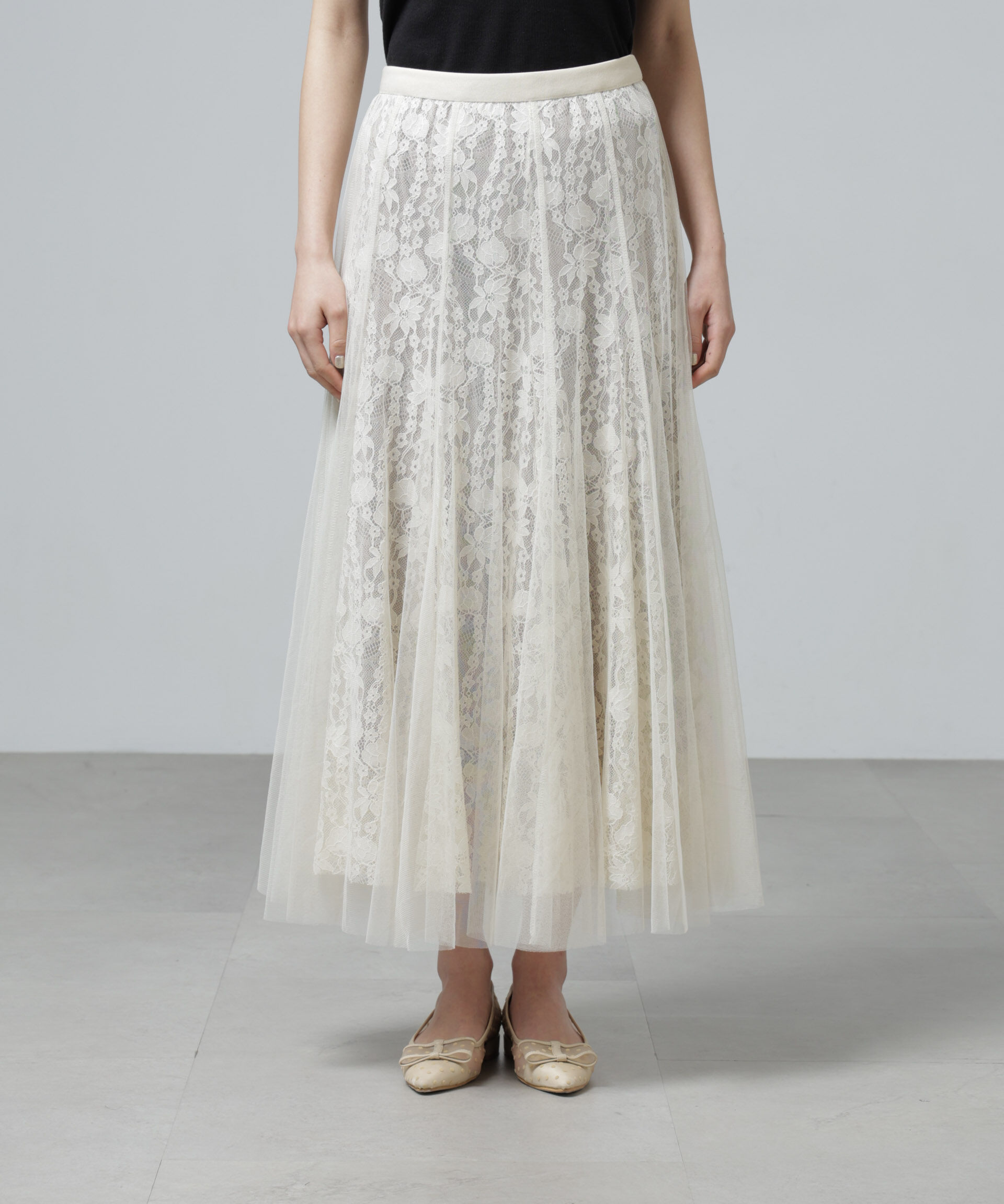 nano･universe「CHOKLATE PARIS/チュールレーススカート」|スカート|