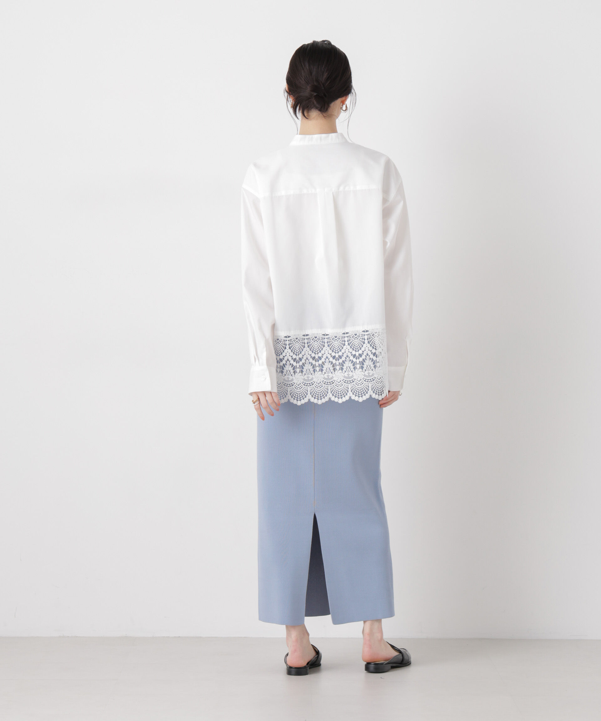 nano･universe「洗濯機洗可ストレートラインニットスカート(セットアップ可)」|スカート|