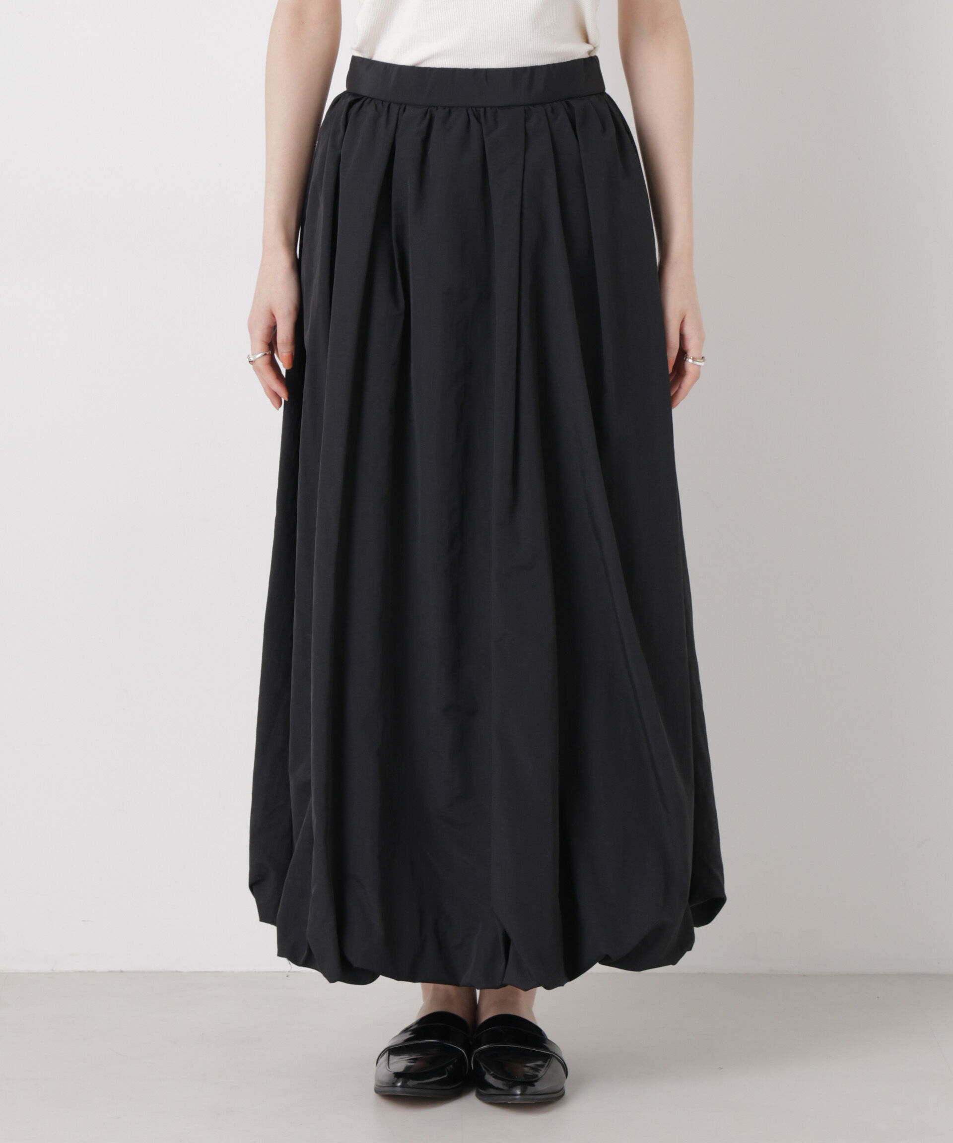 nano･universe「ナイロンタッサーバルーンスカート」|スカート|