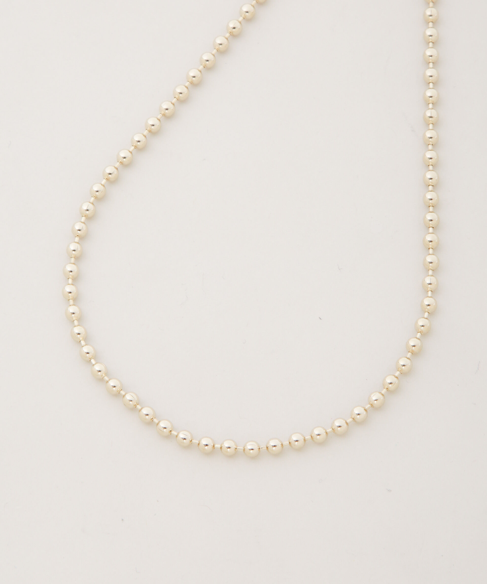 nano･universe「4mmボールチェーンネックレス長さ40cm」|ネックレス|