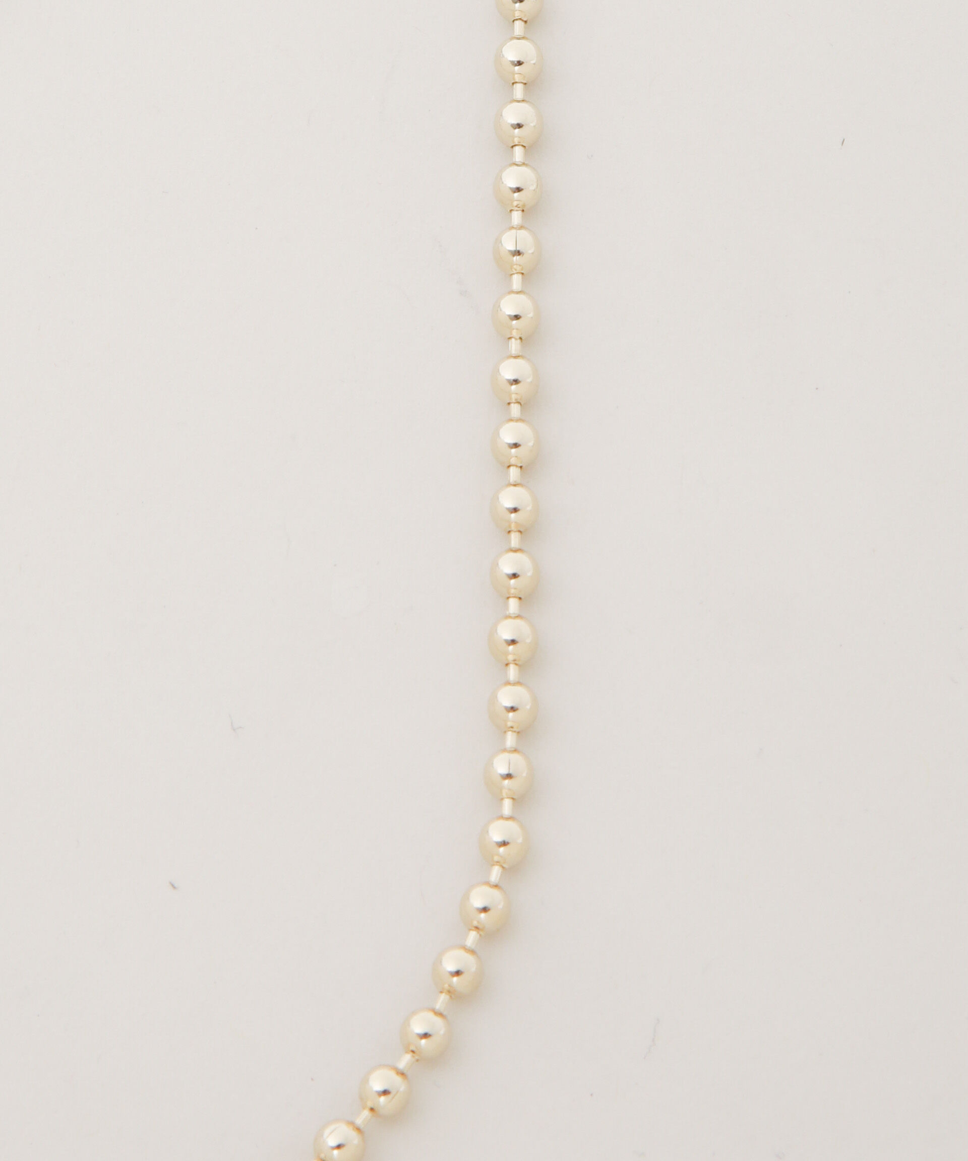 nano･universe「4mmボールチェーンネックレス長さ40cm」|ネックレス|