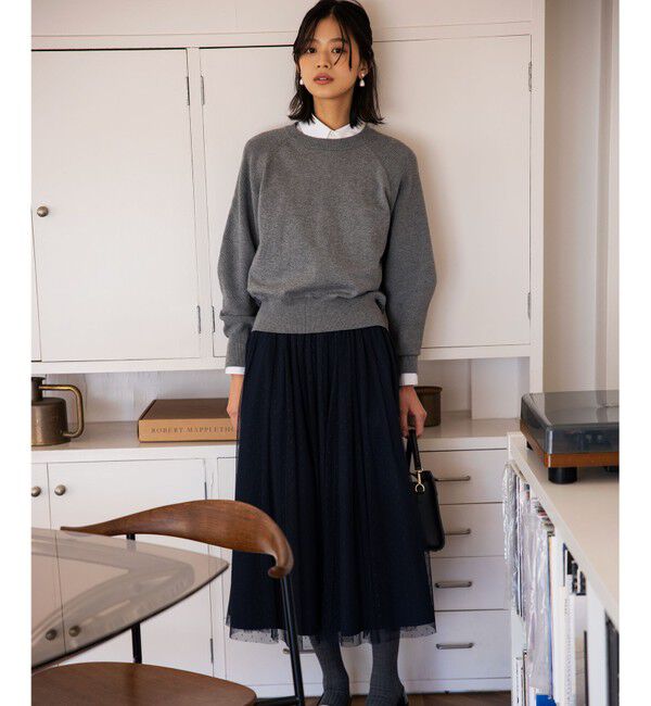 組曲「【人気商品追加分入荷！2WAY】ドットチュールリバーシブル スカート」|スカート|