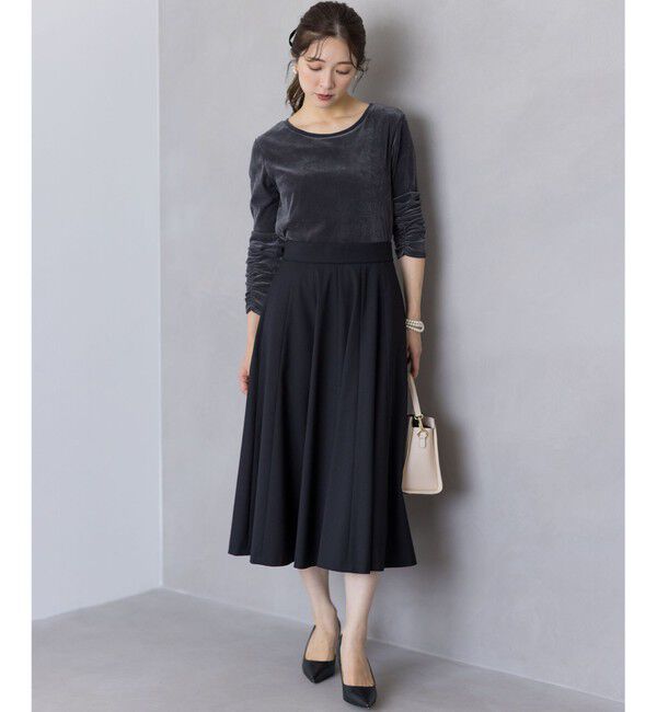 組曲「【ご好評につき追加販売 / 加藤ローサさん着用】ハンサムツイルフレア スカート」|スカート|