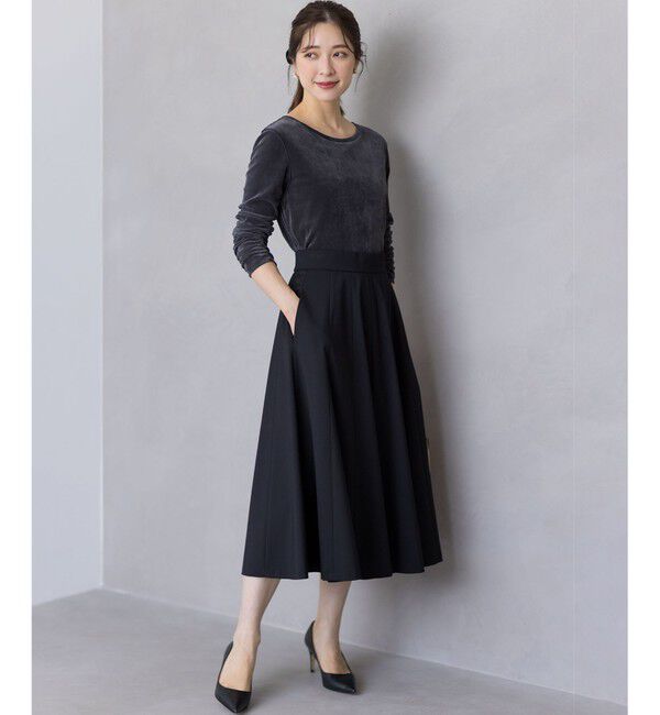 組曲「【ご好評につき追加販売 / 加藤ローサさん着用】ハンサムツイルフレア スカート」|スカート|