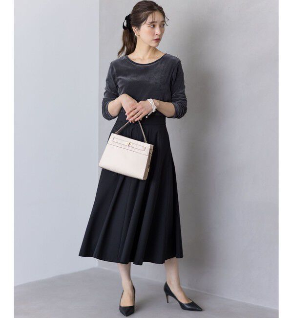 組曲「【ご好評につき追加販売 / 加藤ローサさん着用】ハンサムツイルフレア スカート」|スカート|