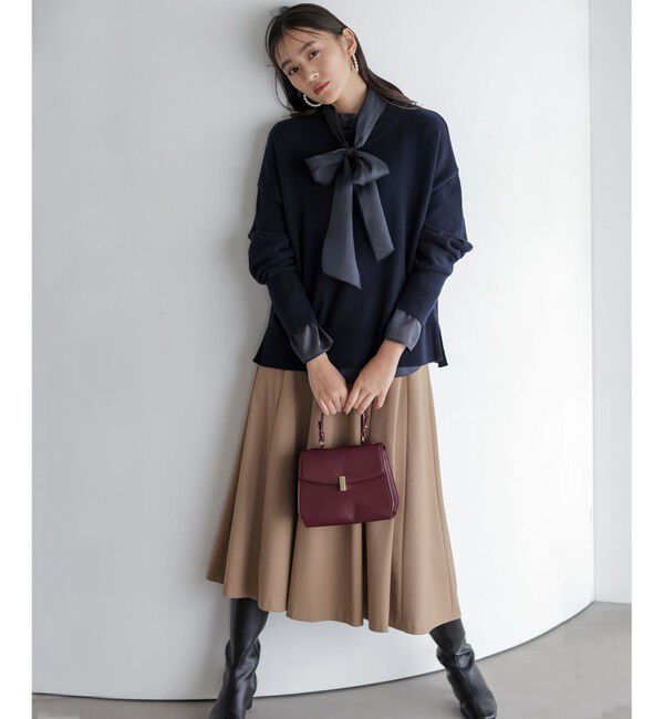 組曲「【ご好評につき追加販売 / 加藤ローサさん着用】ハンサムツイルフレア スカート」|スカート|