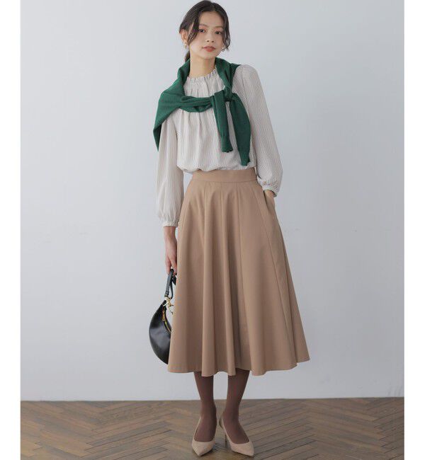 組曲「【ご好評につき追加販売 / 加藤ローサさん着用】ハンサムツイルフレア スカート」|スカート|