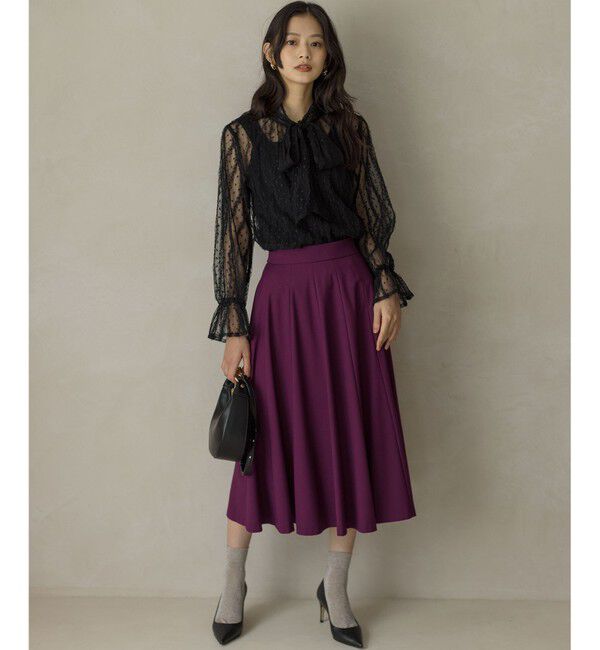 組曲「【ご好評につき追加販売 / 加藤ローサさん着用】ハンサムツイルフレア スカート」|スカート|