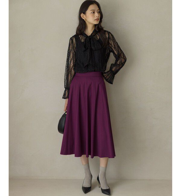 組曲「【ご好評につき追加販売 / 加藤ローサさん着用】ハンサムツイルフレア スカート」|スカート|