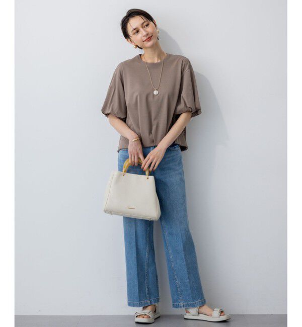 23区「【RED CARD TOKYO&times;23区】デニム ワイドパンツ」|デニム|