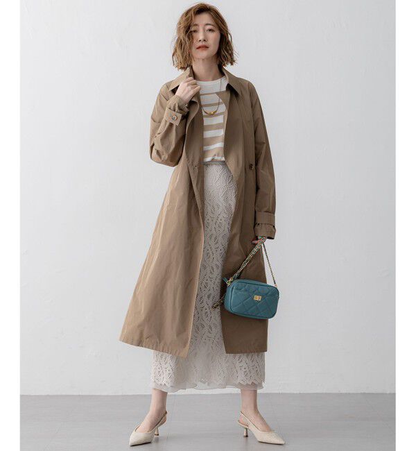 23区「【VERY3月号掲載/撥水加工/洗える】LIMONTA ハイカウントメモリータフタ コート」|その他|