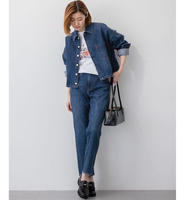 23区「【RED CARD TOKYO&times;23区】スリムストレート デニム パンツ」|デニム|