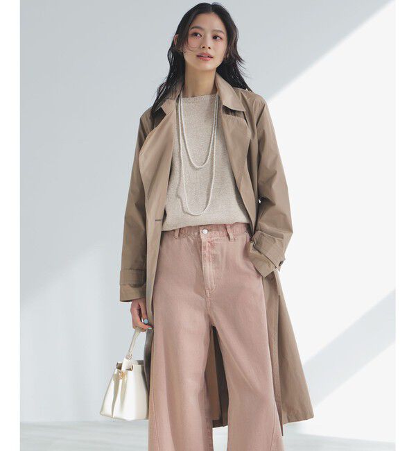 23区「LIMONTAハイカウントメモリータフタ ライナー付き アウター」|その他|ブラウン系