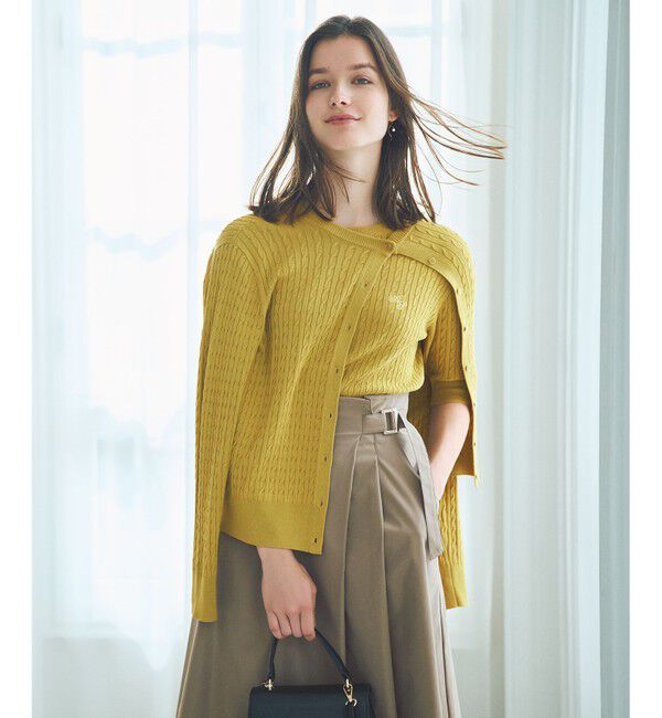 ANY SIS「ケーブルニット プルオーバー」|ニット・セーター|