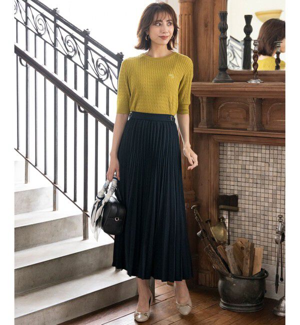 ANY SIS「ケーブルニット プルオーバー」|ニット・セーター|