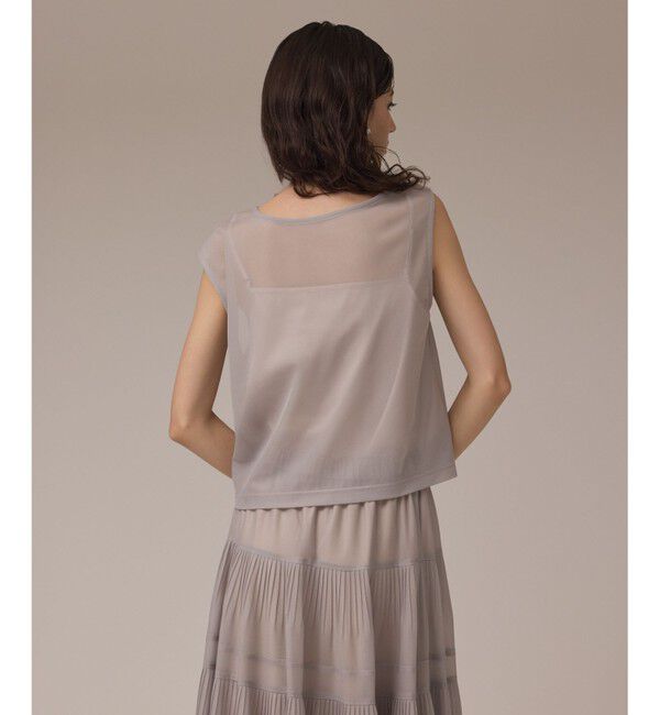 GRACE CONTINENTAL「オーガンドレープトップ」|シャツ・ブラウス|