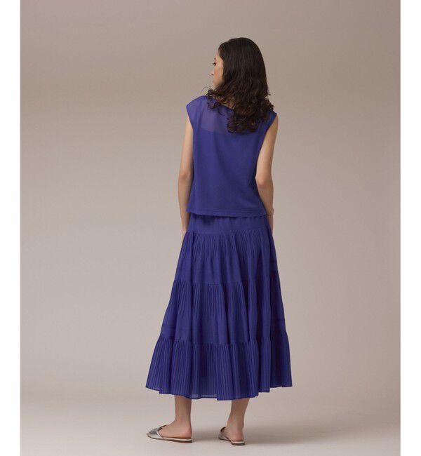 GRACE CONTINENTAL「オーガンドレープトップ」|シャツ・ブラウス|