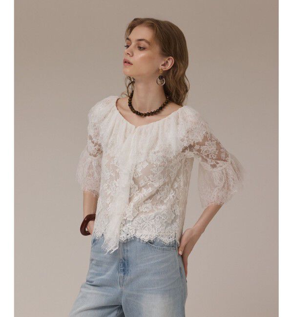 Diagram「レースコンビフリルブラウス」|シャツ・ブラウス|