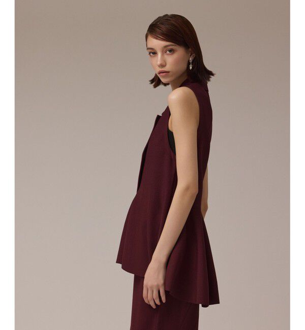 GRACE CONTINENTAL「ビジューニットベスト」|ベスト・ジレ|