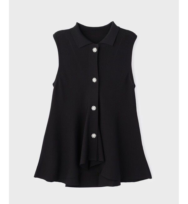 GRACE CONTINENTAL「ビジューニットベスト」|ベスト・ジレ|