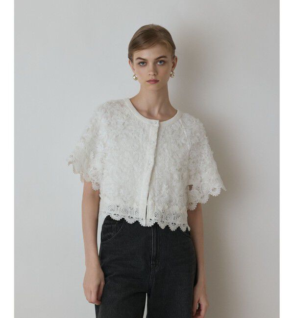 Diagram「フラワー刺繍ニットカーディガン」|カーディガン|