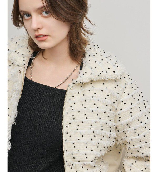 GRACE CONTINENTAL「ツイードダウンジャケット」|ダウン|