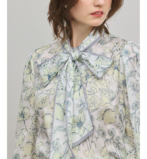 GRACE CONTINENTAL「フルーツフラワープリントトップ」|シャツ・ブラウス|