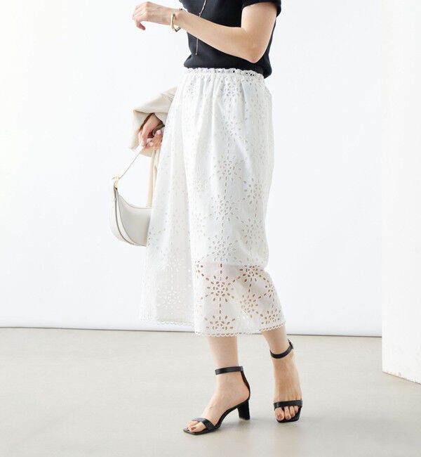 NOLLEY'S「《セットアップ対応》Brocheレース ギャザータイトスカート」|タイト|