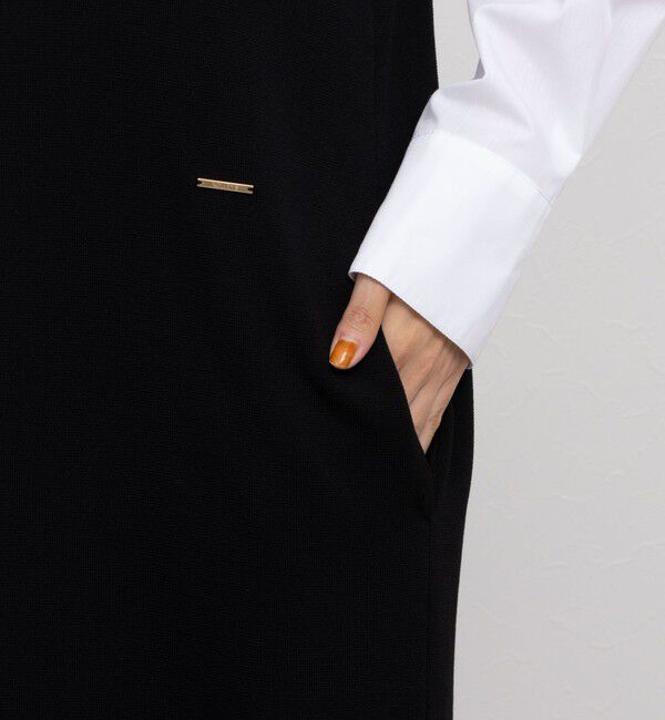 NOLLEY'S「《手洗い可能》Vネックミラノリブジャンパースカート」|ワンピース|