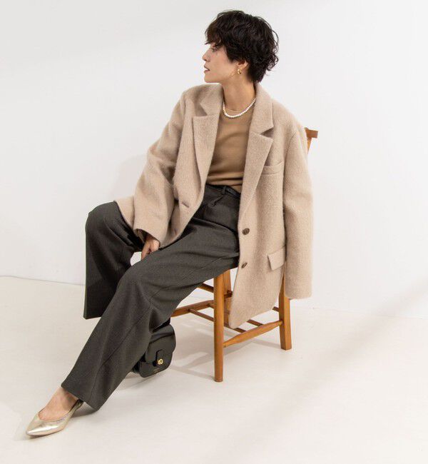 NOLLEY'S「ウォッシャブルウール調愛されイージーワイドパンツ」|その他|