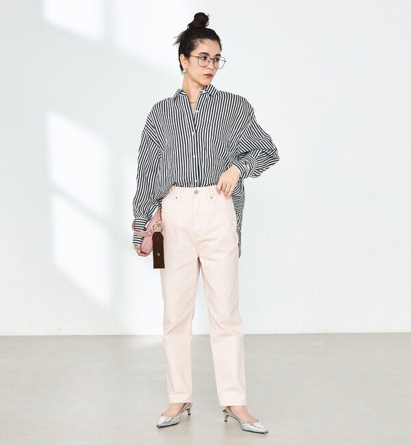 Rie Miller「【RM denim】ハイウエストスリムテーパードデニム」|デニム|