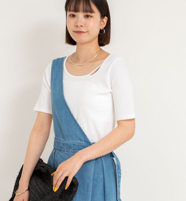 Rie Miller「ランダムテレコ2WAYプルオーバー」|Tシャツ・カットソー|